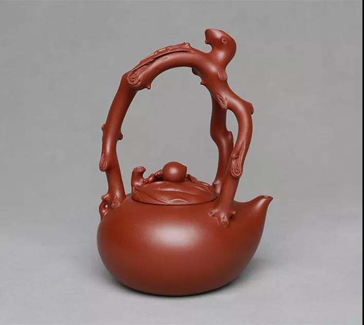 10種最美花器提梁壺，精美別致雕花紫砂壺!