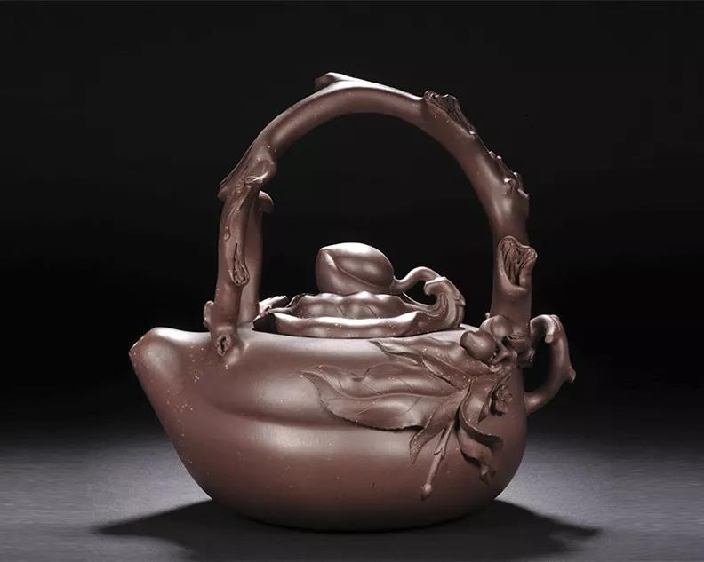 10種最美花器提梁壺，精美別致雕花紫砂壺!