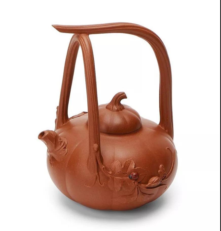 10種最美花器提梁壺，精美別致雕花紫砂壺!