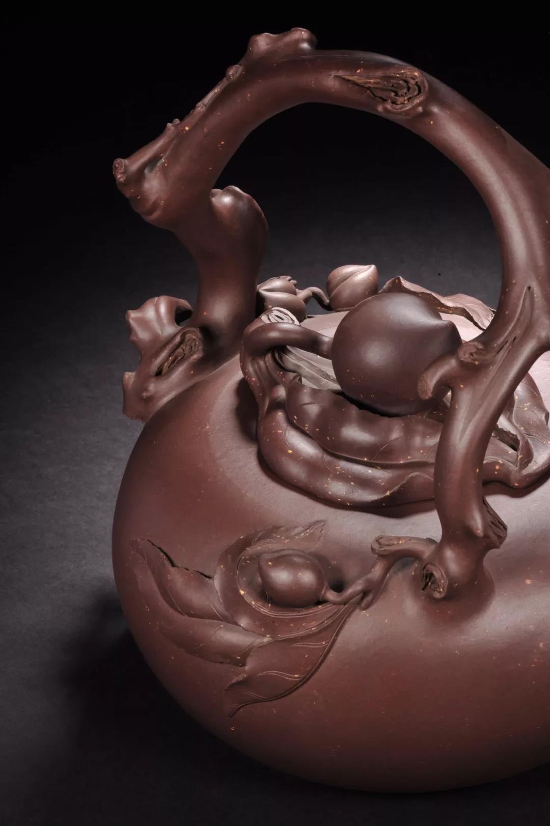 10種最美花器提梁壺，精美別致雕花紫砂壺!