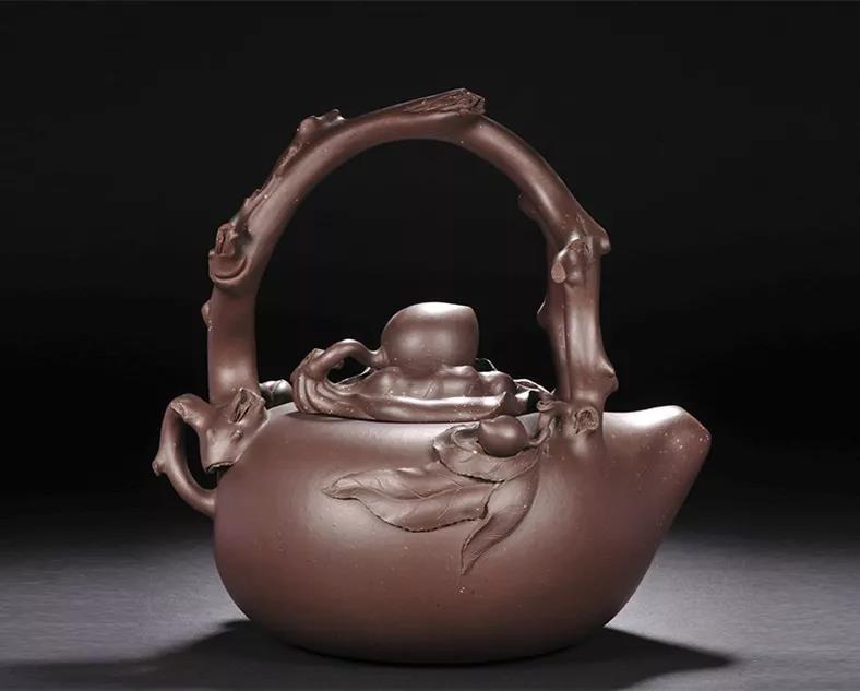 10種最美花器提梁壺，精美別致雕花紫砂壺!