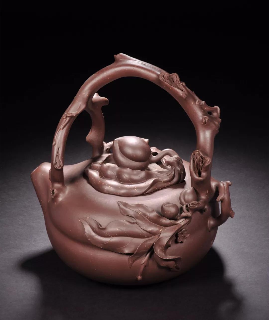 10種最美花器提梁壺，精美別致雕花紫砂壺!