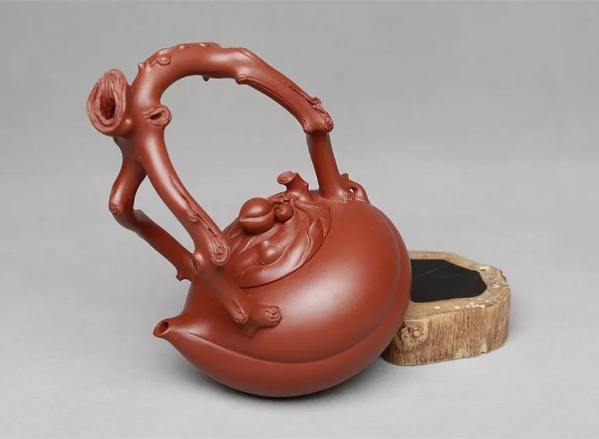 10種最美花器提梁壺，精美別致雕花紫砂壺!