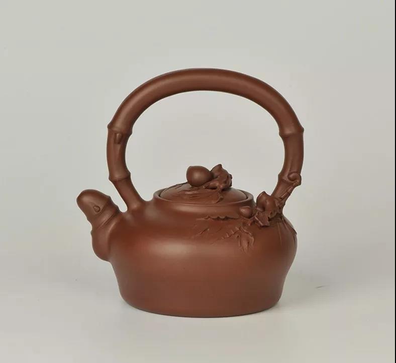 10種最美花器提梁壺，精美別致雕花紫砂壺!