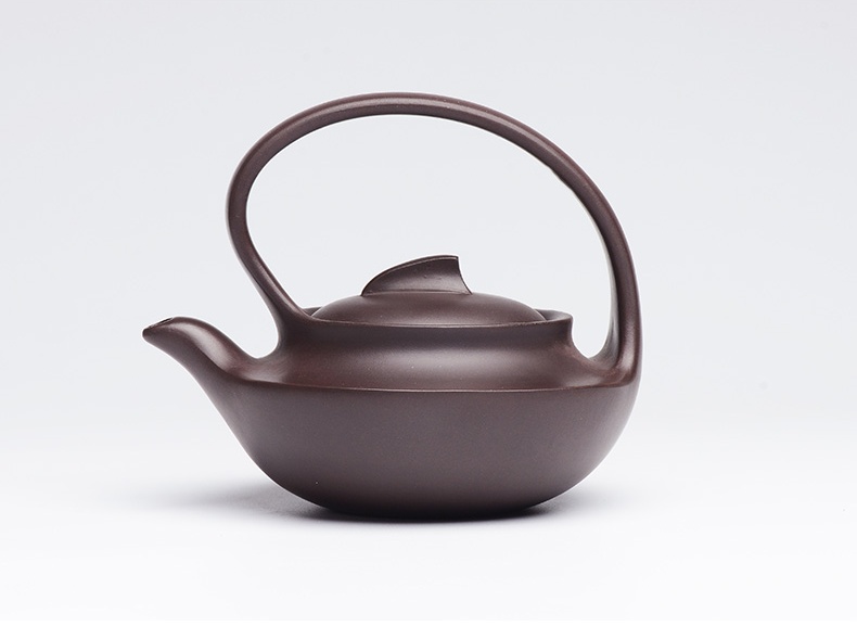 提梁精美紫砂壺，創(chuàng)意手工紫砂壺