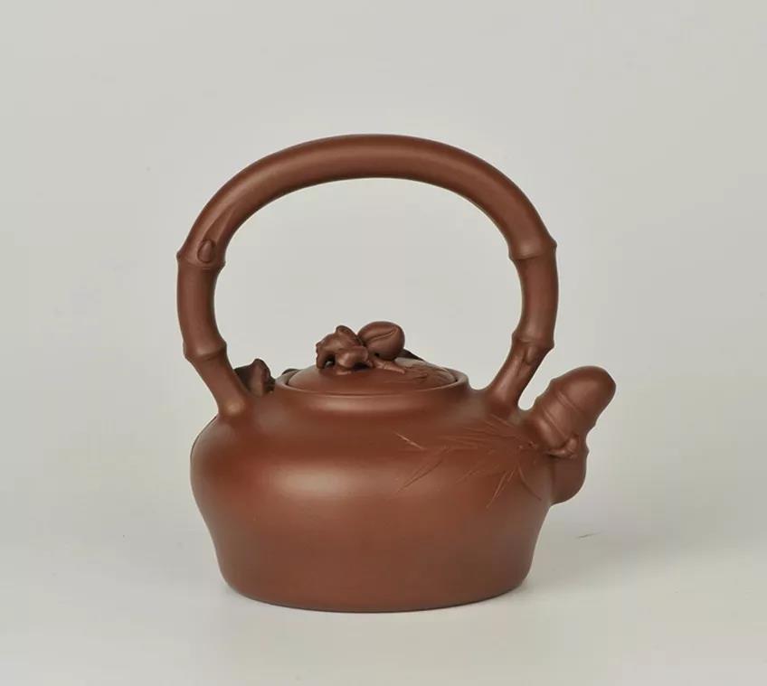 10種最美花器提梁壺，精美別致雕花紫砂壺!