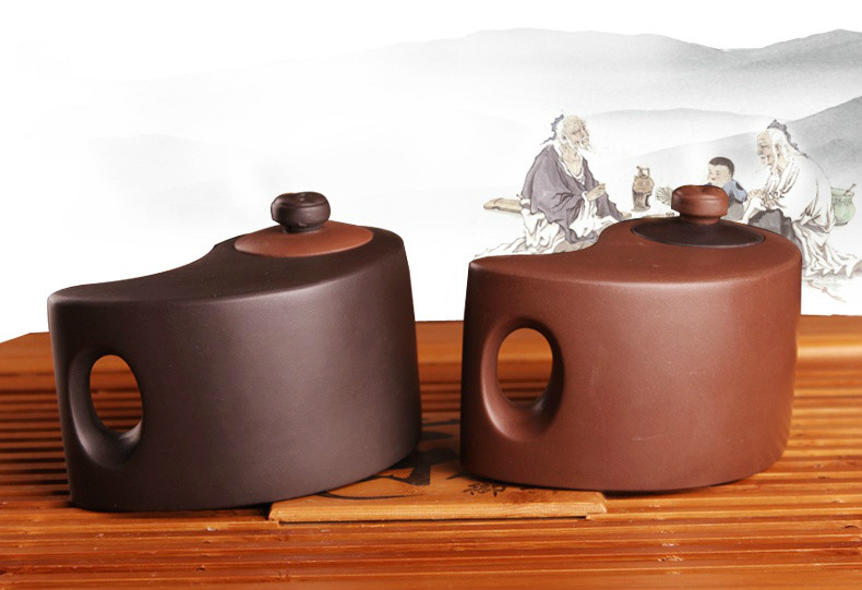 太極陰陽紫砂壺，創(chuàng)意格紫砂壺